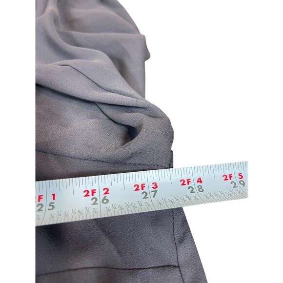 Torrid 3X (22/24) Gray Long Sleeve Tie Neck Peasant Sheer Relaxed Tunic Top NWT - Picture 12 of 14